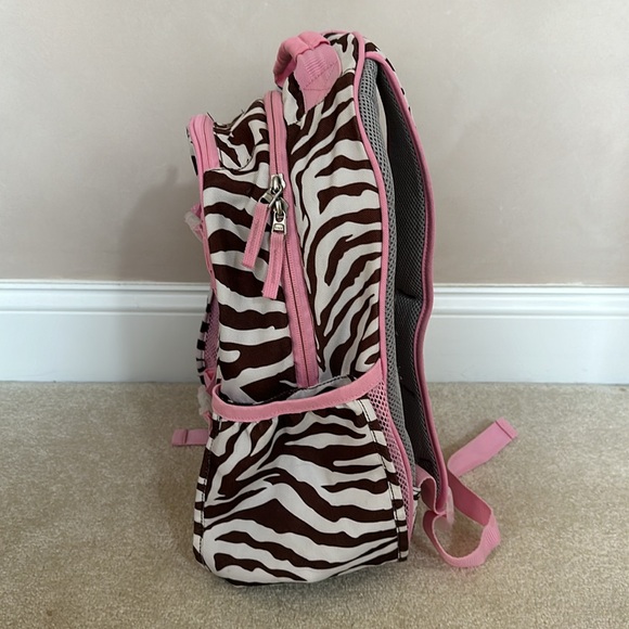 Pottery Barn Kids Mackenzie Zebra Print Large Backpack - Picture 4 of 7